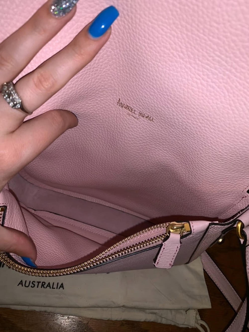Women’s Annabel Ingall Pink Crossbody Bag and Wallet Set - Picture 5 of 6